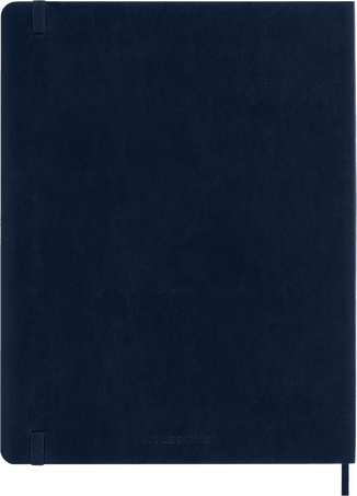 Classic Notebook Soft Cover, Sapphire Blue - Side view