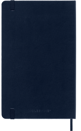 Classic Notebook Hard Cover, Sapphire Blue - Side view