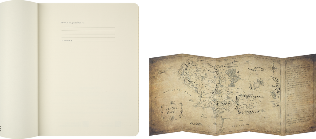 LE LOTR NTBK XL RULED SOFT COVER NO BOX