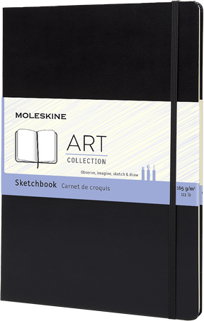 Sketchbook Art Collection, Black - Front view