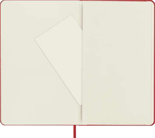 Classic Notebook Hard Cover, Scarlet Red - Side view