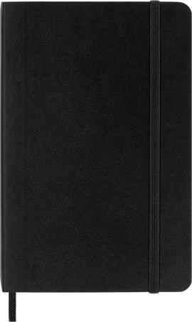 Classic Notebook Soft Cover, Black - Front view