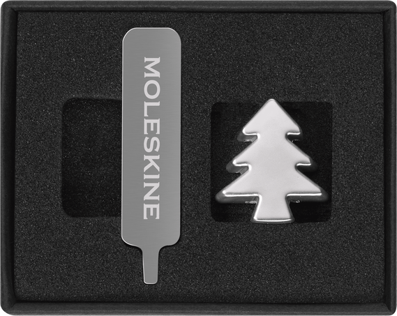Letters and Symbols Christmas Tree, シルバー - 正面