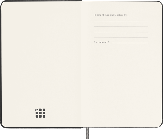 Smart notebook Pocket Hard cover, ruled, ブラック - 横