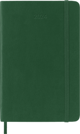 Classic Planner 2024 Pocket Weekly, soft cover, 12 months, Myrtle Green - Front view