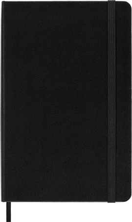 Classic Notebook Hard Cover, Black - Front view