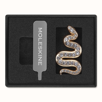 CRYSTAL SNAKE PIN