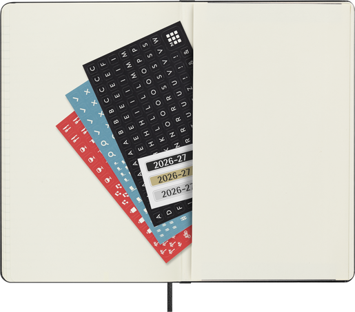 18M WKLY HOR LG BLK HARD