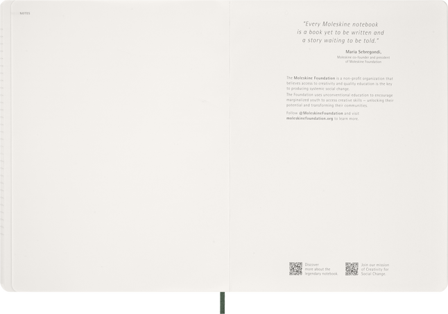 2026 Essential Diary 15-Month, weekly vertical, XXL, soft cover, Myrtle Green - Side view
