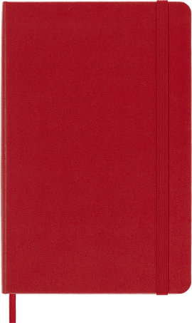 Classic Notebook Hard Cover, Scarlet Red - Front view