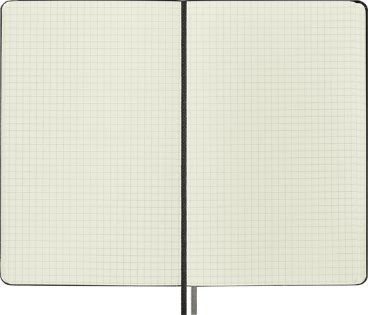 Classic Notebook Expanded Hard Cover, Black - Side view