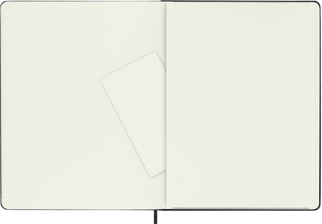 Classic Notebook Hard Cover, Black - Side view