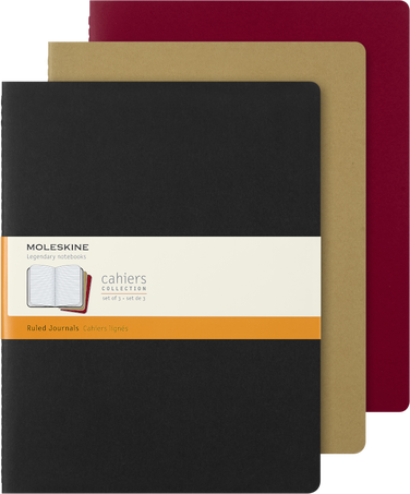 CAHIER JNLS XXL RUL BLK-KR.BROWN-CRAN.RE