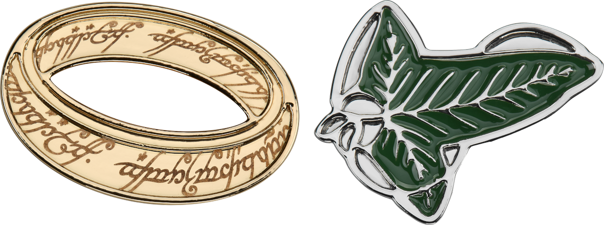 LOTR PINS BUNDLE x2 RING AND LEAF