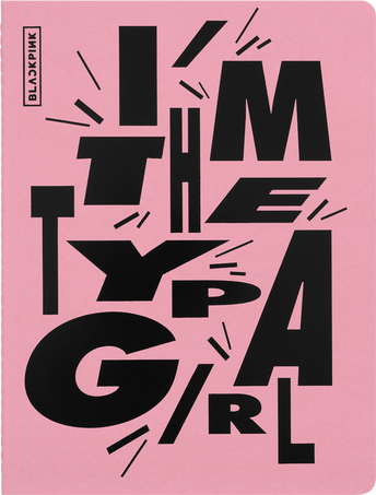 CAHIER JNLS XL PLAIN BLACKPINK