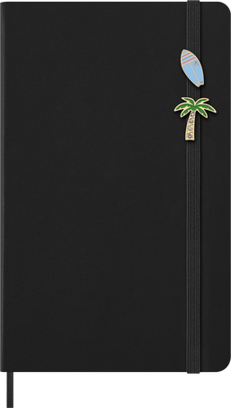 パームツリー＆サーフボード・ピン ノートブック用ピン2個セット, US West Coast - 横