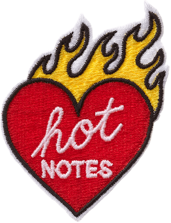 Patch Stick to love by Jean André, Hot Notes - Front view