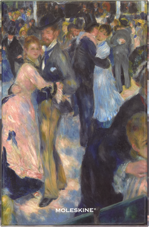Impressions of Impressionism ノート ラージ、罫線入り、ファブリック製ハードカバー - 背面