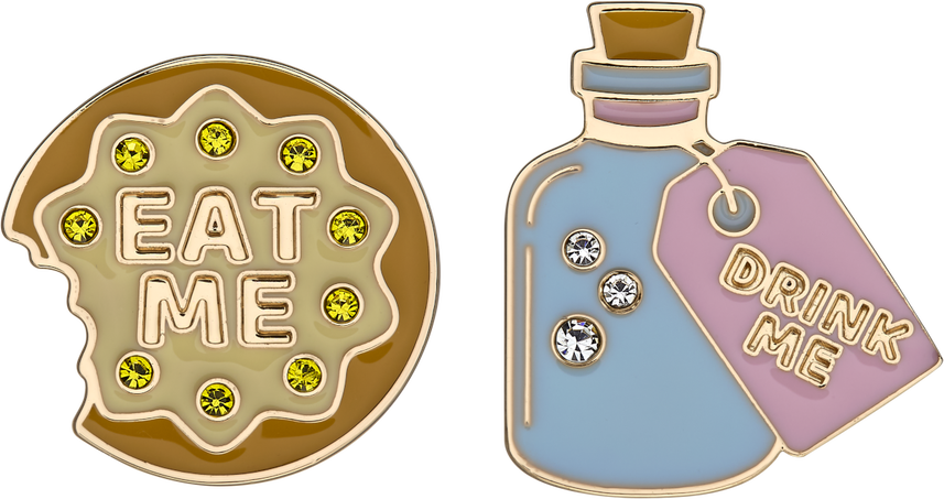 LE ALICE-2 PINS BUNDLE (EAT ME+DRINK ME)