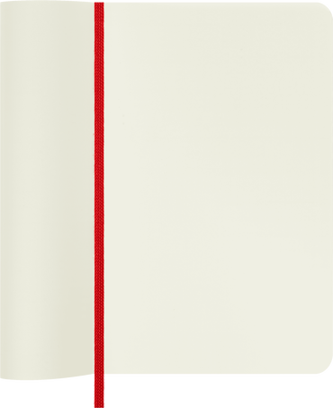 Classic Notebook Soft Cover, Scarlet Red - Side view