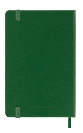 Classic Notebook Hard Cover, Myrtle Green - Side view