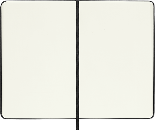 Classic Notebook Hard Cover, Black - Side view