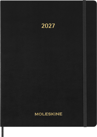 ESSENTIAL PLANNER WKLY VERT XXL BLACK