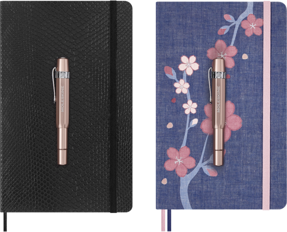 Sakura Luxury Collector's Box Two Sakura Notebooks and two Kaweco pens - Side view