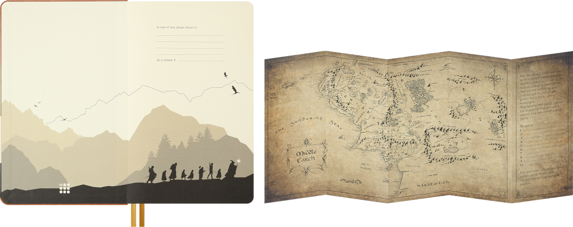 LE LOTR NTBK L PLAIN FRODO SAM NO BOX