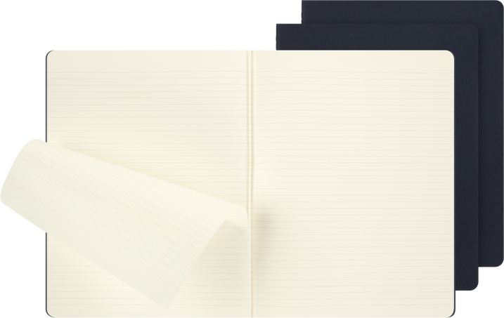 CAHIER JNLS XL RUL INDIGO.BLU