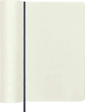 Classic Notebook Soft Cover, Sapphire Blue - Side view