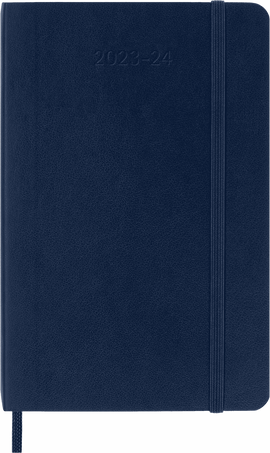 Classic Planner 2023/2024 Pocket Weekly, soft cover, 18 months, Sapphire Blue - Front view