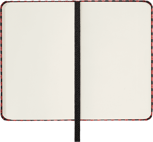 Shine ノートブック XS 無地（レッド） XS, plain, hard cover, with gift box, Metallic Red - 横