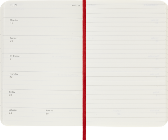 18M WKLY NTBK PK S.RED SOFT