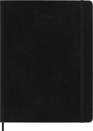 Classic Planner 2024 Monthly, soft cover, 12 months, ブラック - 正面