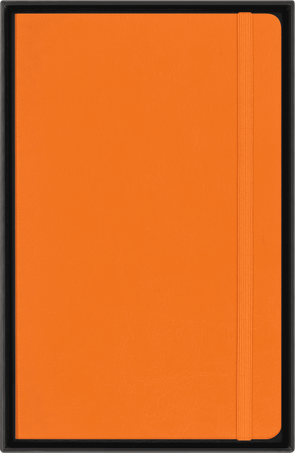 Precious & Ethical Notebook Vegan Soft Cover, Ruled, Orange - Side view
