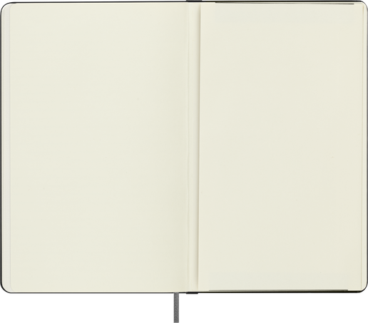 Smart notebook Large Hard cover, plain, Black - Side view