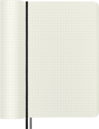 Classic Notebook Expanded Soft Cover, Black - Side view