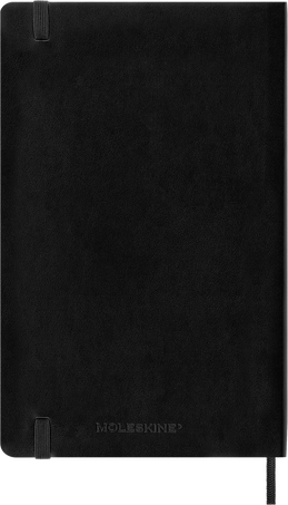 Classic Notebook Soft Cover, Black - Side view