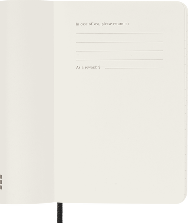 Classic Planner 2024 Pocket Monthly, soft cover, 12 months, Black - Side view