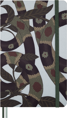 SNAKE LEAVES-LARGE RULED NOTEBOOK NO BOX
