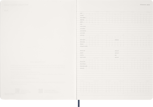 ESSENTIAL PLANNER WKLY VER XXL S. BLUE