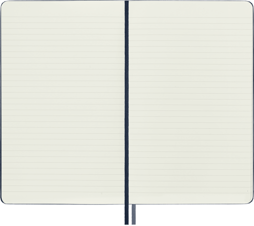 Classic Notebook Expanded Hard Cover, Sapphire Blue - Side view