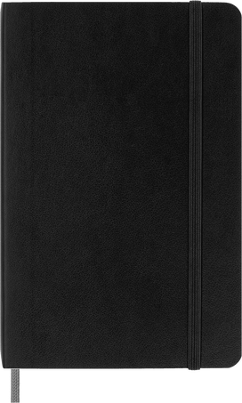 Smart notebook Pocket Soft cover, ruled, Black - Front view