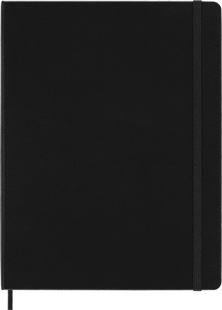 Classic Notebook Hard Cover, Black - Front view