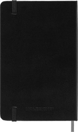 Smart notebook Pocket Hard cover, ruled, ブラック - 背面