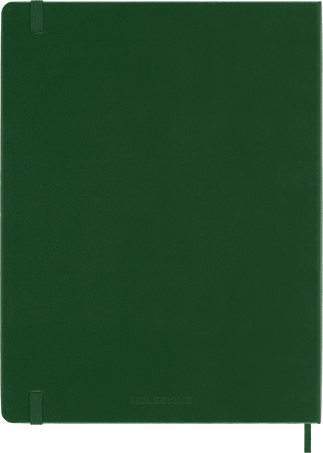 Classic Notebook Hard Cover, Myrtle Green - Side view