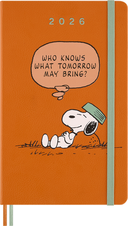 Peanuts Planner 2026 Weekly, hard cover, 12-Month, Large - Front view