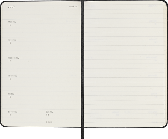 18M WKLY NTBK PK BLK HARD