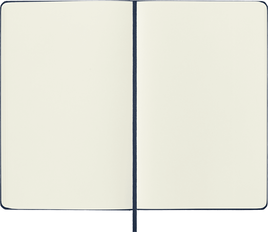Classic Notebook Hard Cover, Sapphire Blue - Side view
